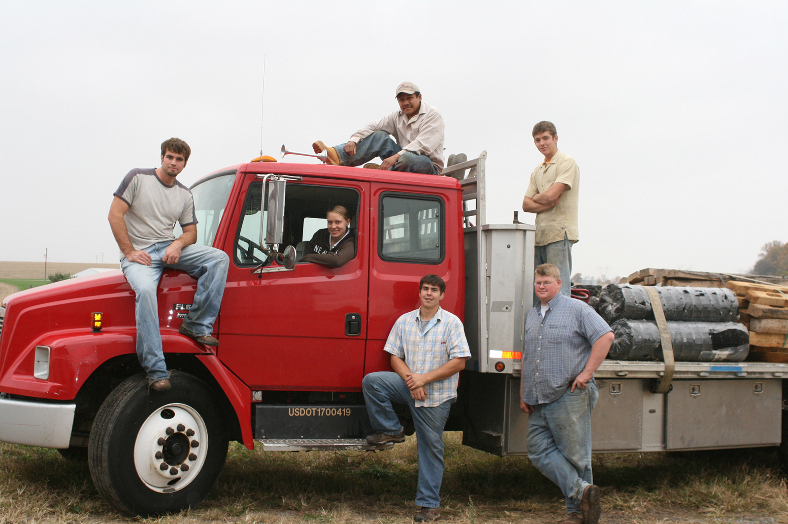 Integrous team at red truck in 2009