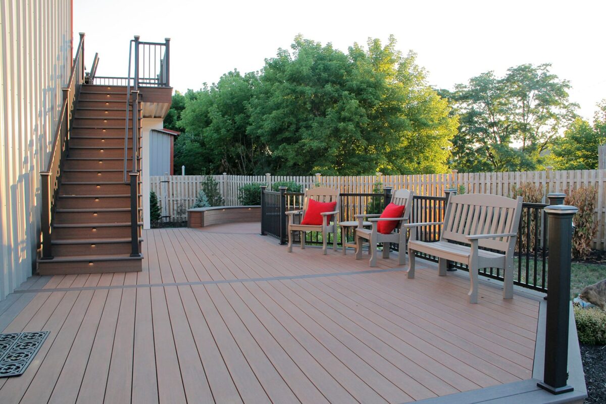 deck at the Integrous showroom in gap pa