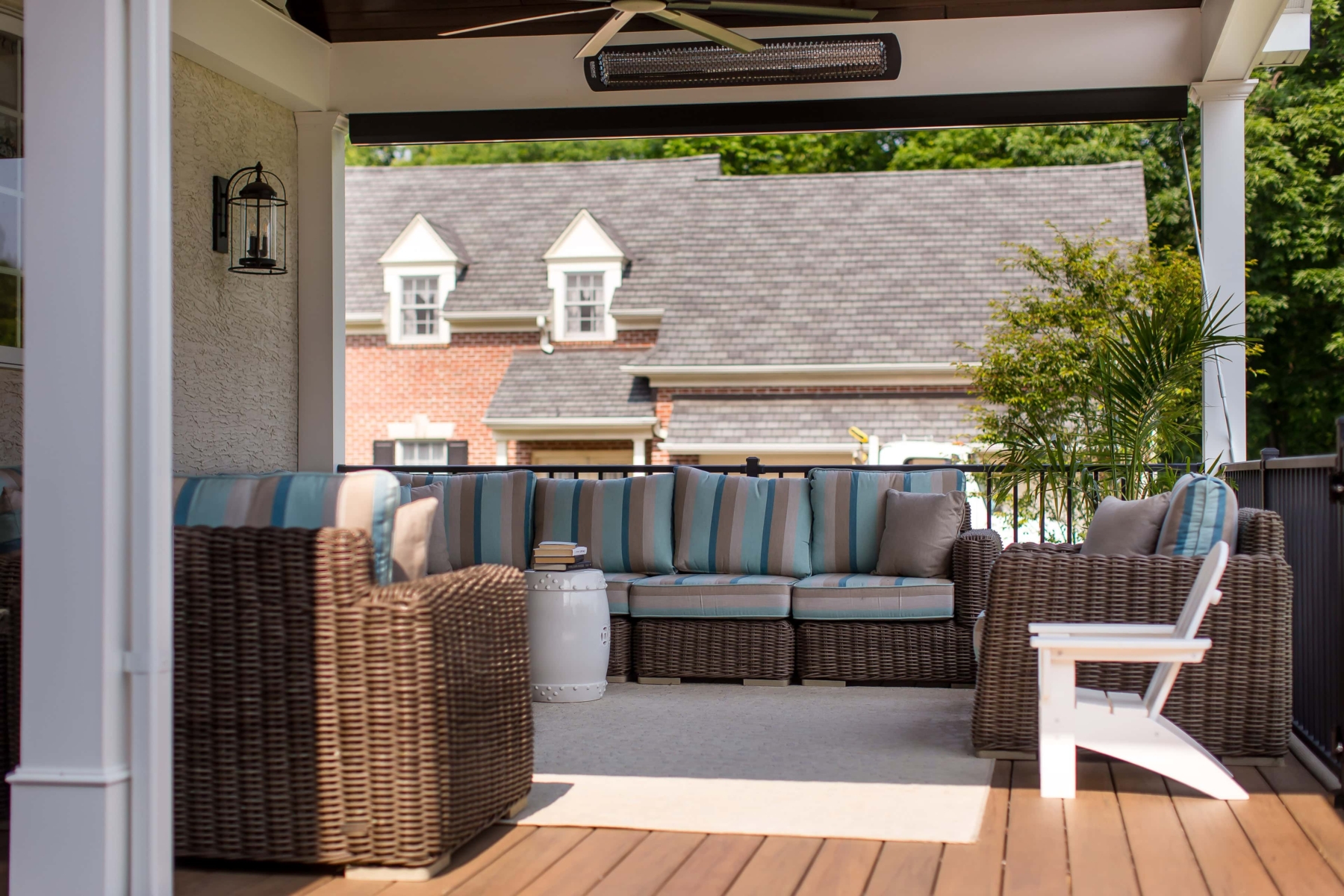Expansive Backyard Deck and Patio - Malvern, PA - Integrous Fences and ...