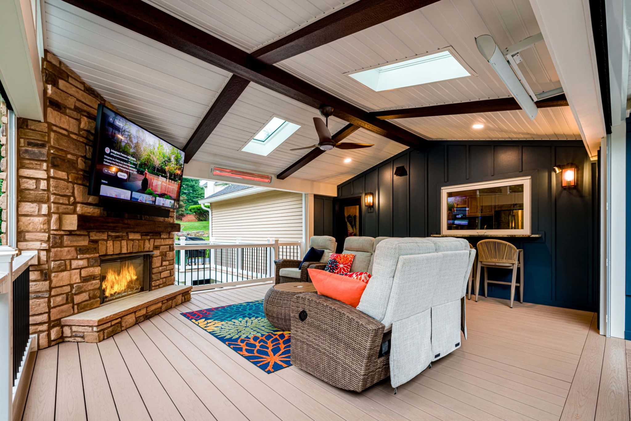 Highly Customized Deck With Gravity Window and Skylights - Downingtown ...