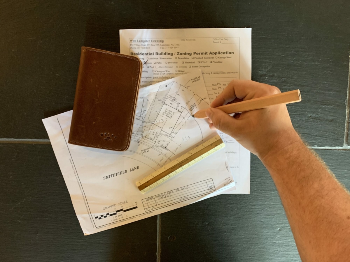 permit application and plot plan