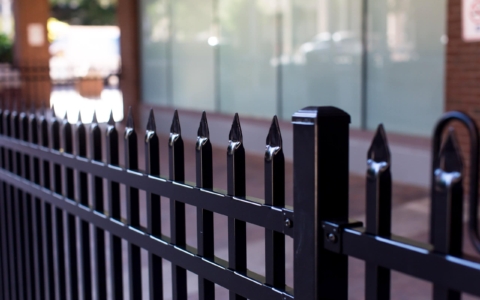 4' industrial grade steel fence