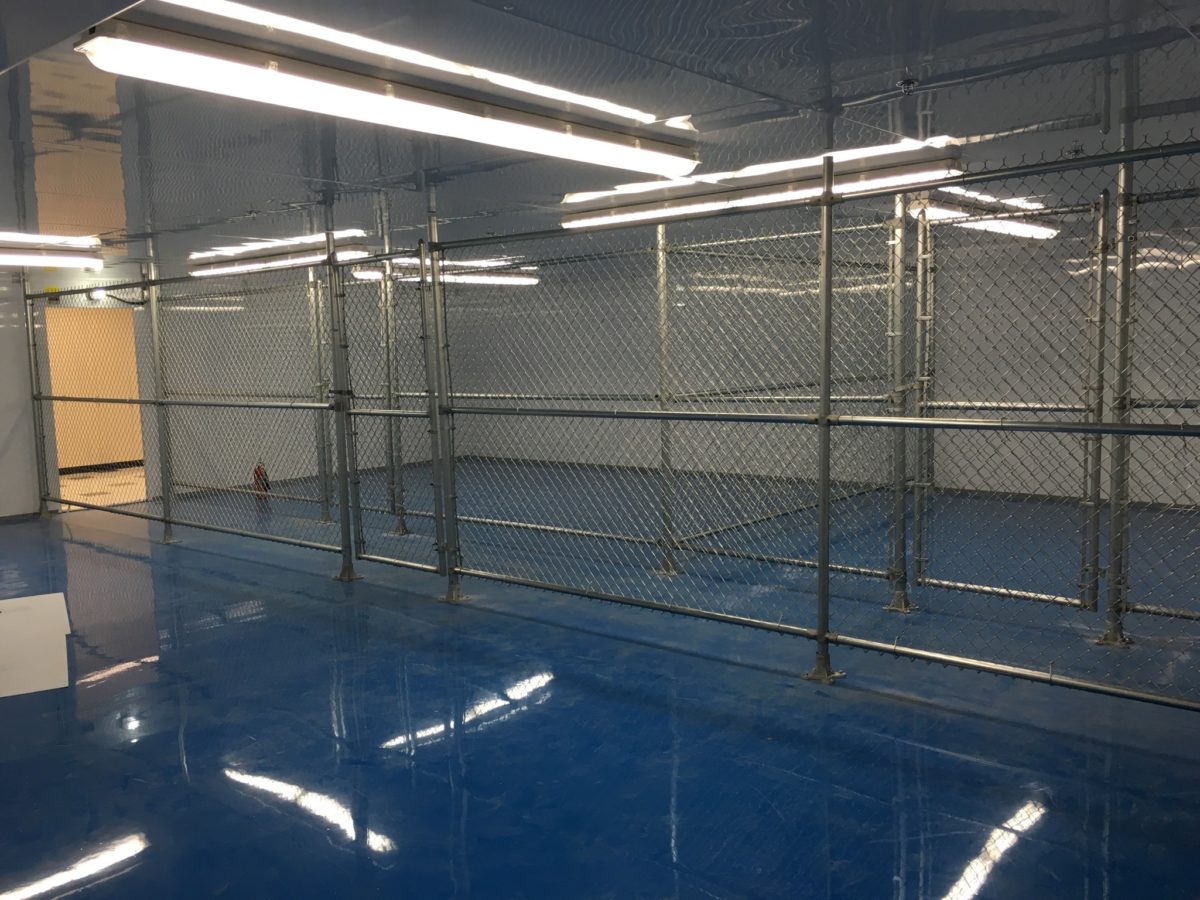 indoor chain link fence