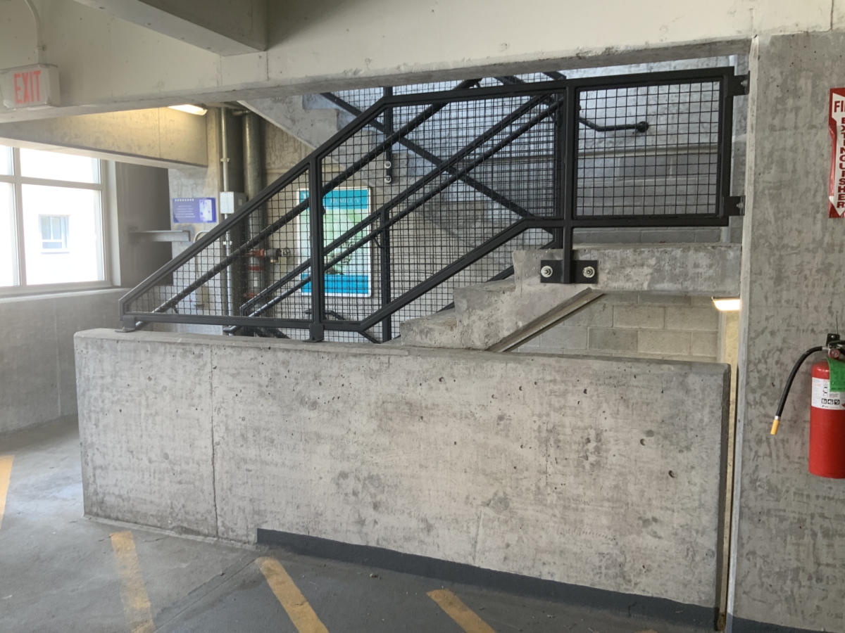 parking garage stairwell