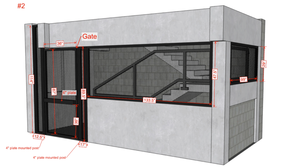 custom anti-bird enclosure