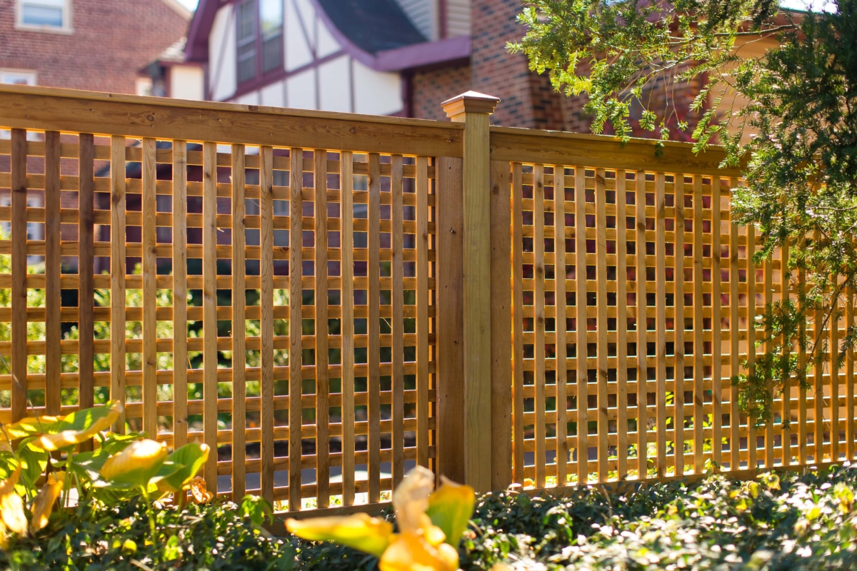 red cedar 6' tall fence