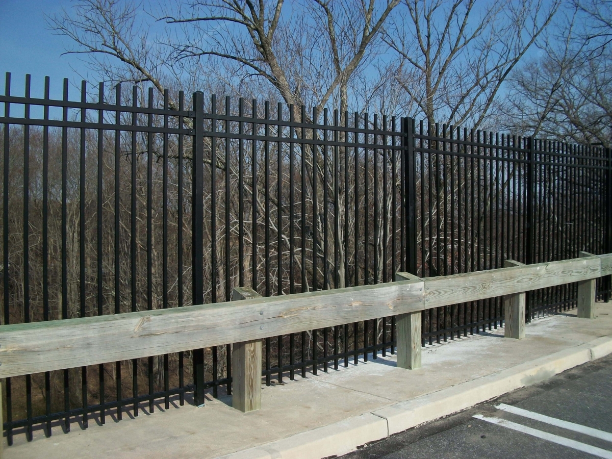 steel security fence