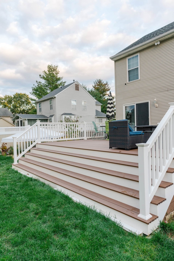 Full Width Waterfall Deck- Aston, PA - Integrous Fences and Decks