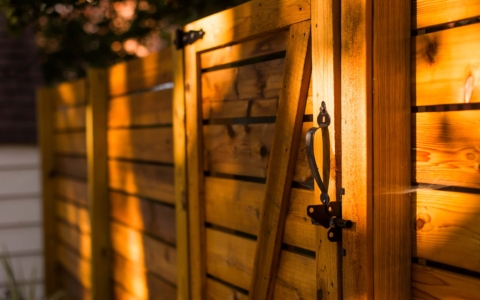 horizontal wood gate