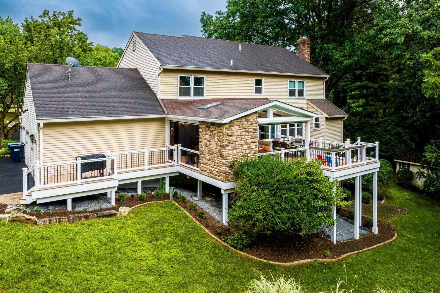 Partially Covered Composite Deck
