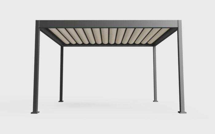 Fully Closed R-Weave Louvered Pergola