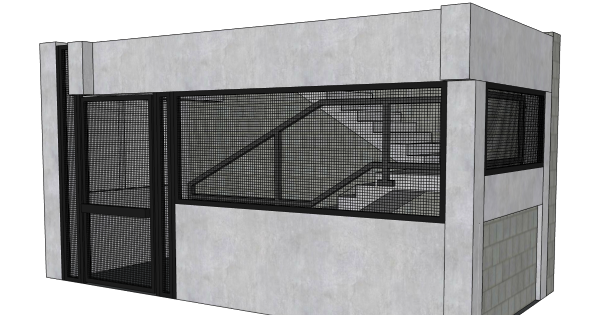 parking garage anti-bird enclosure