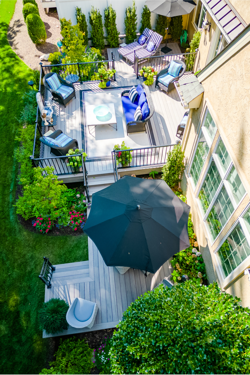 Multilevel Backyard Deck Haverford, PA Integrous Fences and Decks