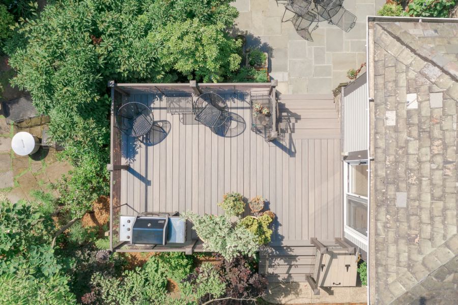 Small Garden Deck in Elkins Park, PA Integrous Fences and Decks