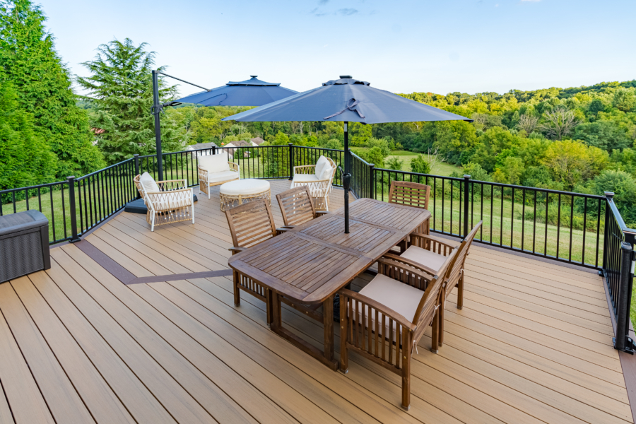 Octagonal Railing Octagon-Shaped Statement Deck - Douglassville, PA - Integrous Fences ...